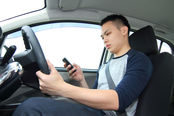 texting at wheel