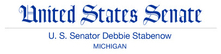 Senator Stabenow letterhead