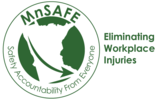 MnSAFE Logo with Reducing Workplace Injuries Text