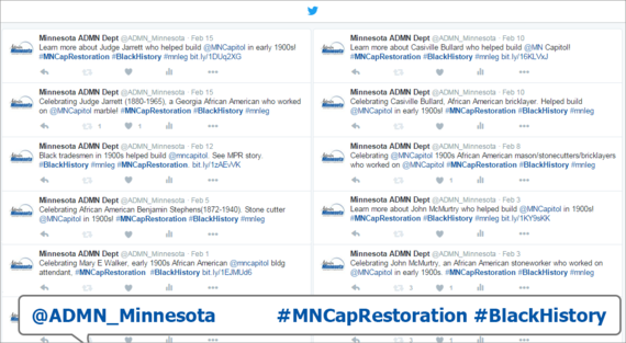 Capitol Restoration Black History Month Tweets