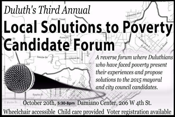 duluth poverty forum
