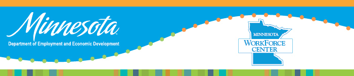 1 MN Dept of Employment and Economic Development and MN WorkForce Center Logo Header