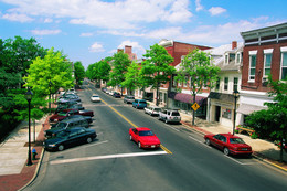 Small town main street