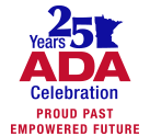 25 Years ADA Logo