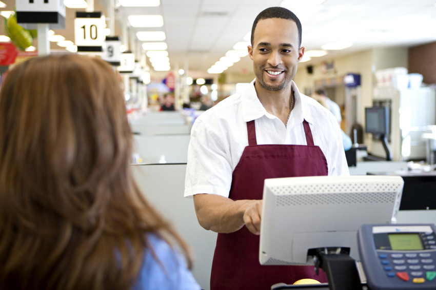 Man working in store