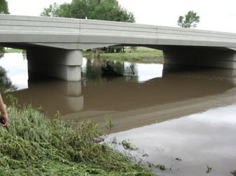 Pipestone County bridge with little damage