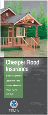 cheaper flood insurance brochure