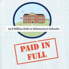$2.8B Debt to Minnesota's Schools: Paid in Full