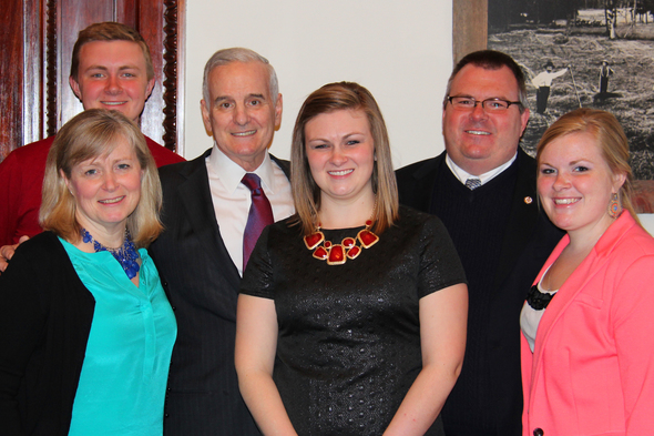 Governor Dayton and the Zuzek Family