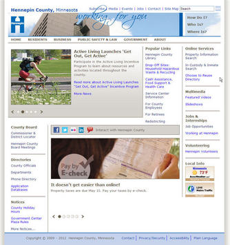 Home page after deploy