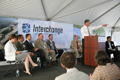 Speakers at groundbreaking