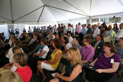 Crowd at Groundbreaking