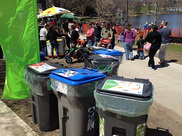 Recycling in public spaces