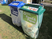Event recycling containers