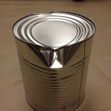 dented can at top of page