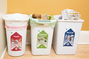 Residential recycling labels
