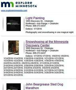 Explore Minnesota Website Feed