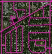 road centerline graphic