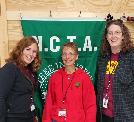 Karen and Tina at the Christmas Tree Association summer meeting 