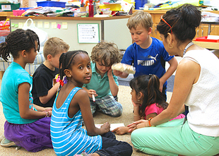 Pre-K students in classroom