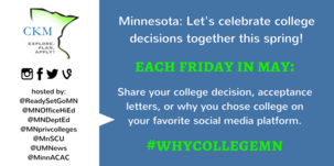 College Knowlege Month Twitter Chat Why College MN