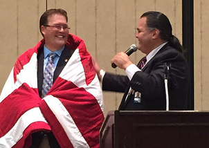 Dennis Olson honored for his leadership at the 2015 Annual American Indian Education Conference