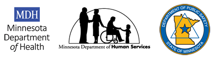 MDH DHS DPS logos