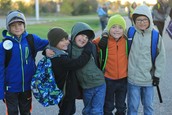 Foley students and walk to school day