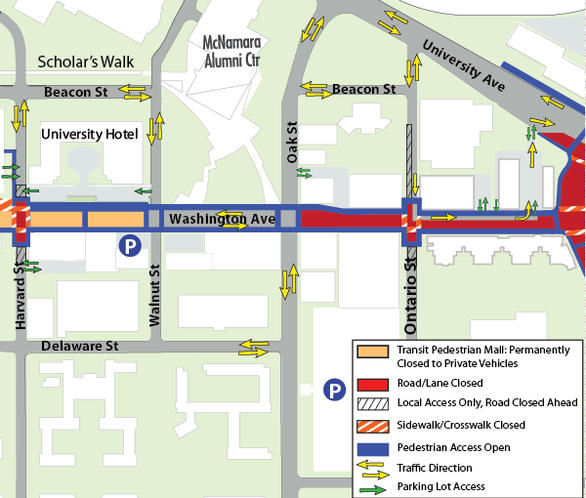 Stadium Village Construction map