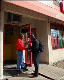 Nkongo Cigolo with Ron Whyte