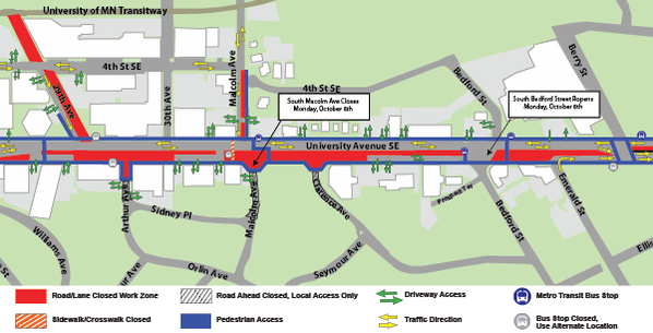 minneapolis construction central corridor ppark
