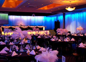 Photo of one of two halls at the Profile Event Center