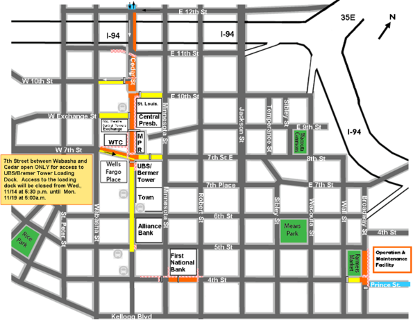 Construction Update Map