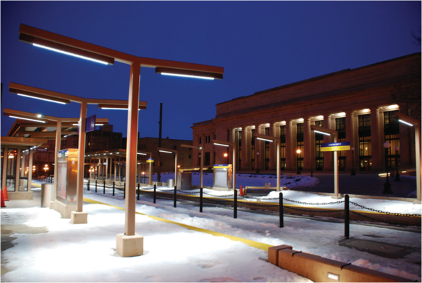 Union Depot with Lights