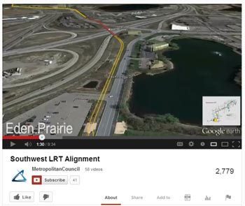 Southwest LRT Alignment Visualization