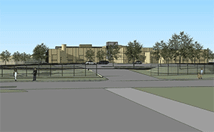 Rendering of operations and maintenance facility