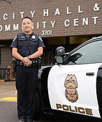 Police officer in St. Anthony Village.