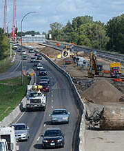 Highway construction project