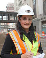 Female construction supervisor