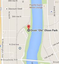 orvin "ole" olson park map