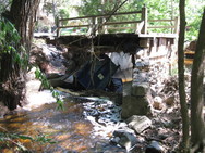 Bridge washed out in Duluth flood 2012