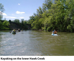Hawk Creek paddlers