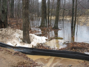 Repair failing silt fences