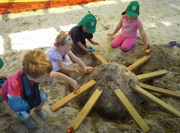 Kids play at Nature Adventure Play Playground