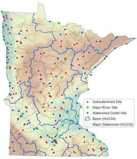 Monitoring sites for Watershed Pollutant Load Monitoring Network