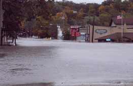 Downtown flooding timestamp
