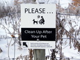 Clean-Up Sign