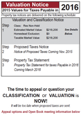 appeal classification or valuation