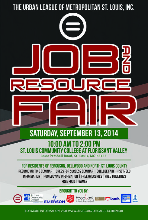 Urban League Ferguson Job Fair Flyer