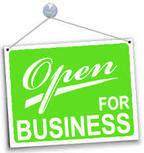 Open for Business Sign